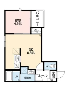 COCO川越【1階】の間取り