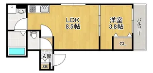 コティ光善寺【1階】の間取り