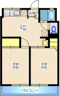 シティハイム ベルビル【1階】の間取り