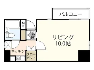 ロッコーマンション駅前通り【4階】の間取り