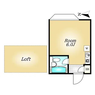 ワコー河田若松【1階】の間取り
