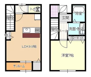 メゾンパルコAの間取り