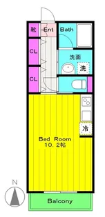 神奈川県川崎市多摩区中野島3【マンション】の間取り