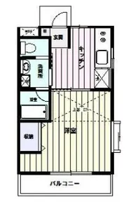 カーサ・デ・ヴェルテ【2階】の間取り