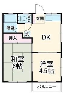 和光ハイツ【2階】の間取り