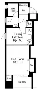 プライムアーバン日本橋茅場町【2階】の間取り