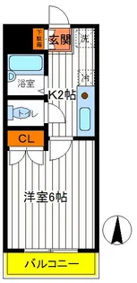 東京都立川市錦町3【マンション】の間取り