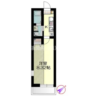 セダーフィネス横浜【3階】の間取り