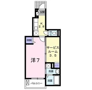 エスカーザ【1階】の間取り