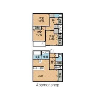 茨城県鹿嶋市大字宮中【一戸建】の間取り