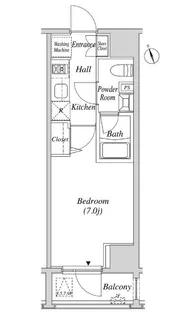 カーサスプレンディッド虎ノ門【5階】の間取り