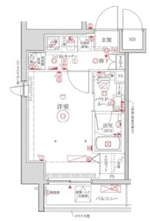 クレイシア横浜NORTH【4階】の間取り