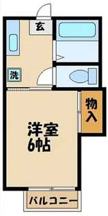 コーポヒルサイド【2階】の間取り