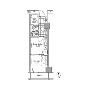 パークハビオ門前仲町【7階】の間取り