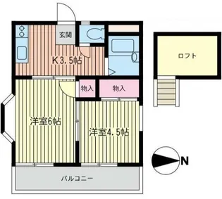 ホワイトヒル【1階】の間取り