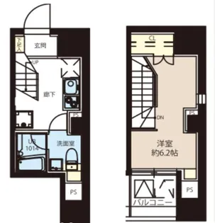 レオーネ東日本橋駅前II【6階】の間取り