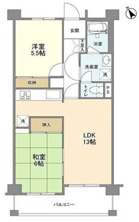 コスモリード世田谷砧【4階】の間取り