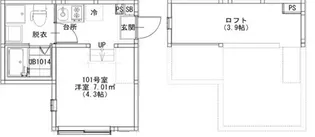 テラス金町【1階】の間取り