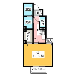 タウンコートII【1階】の間取り