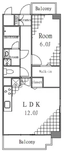東京都江東区高橋【マンション】の間取り