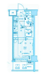 神奈川県川崎市中原区中丸子【マンション】の間取り