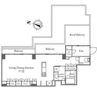東京都渋谷区恵比寿南1【マンション】の間取り
