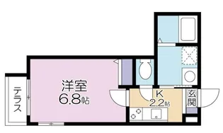 1Kの間取り画像