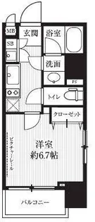 1Kの間取り画像