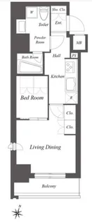 ミュージシャンズヴィラ幡ヶ谷【8階】の間取り