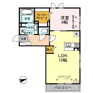 ジャルディーノ【2階】の間取り