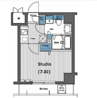 東京都新宿区西新宿5【マンション】の間取り