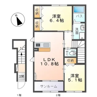 カモミール【2階】の間取り