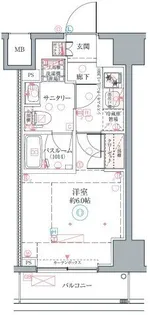 クレヴィスタ横浜関内II【2階】の間取り
