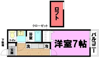 エクレール辻堂I【2階】の間取り