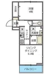 Ferio Hiyoshi【3階】の間取り