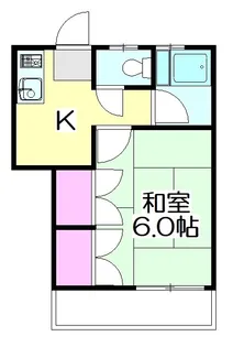 グリーンコーポ藍【2階】の間取り
