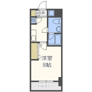 アプリーレ京町堀【9階】の間取り