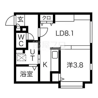 北海道札幌市西区琴似三条5【マンション】の間取り