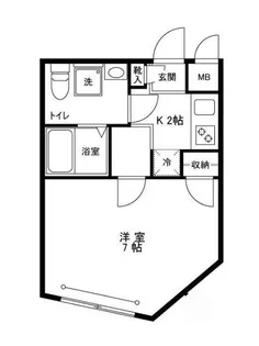 ルナビル【4階】の間取り