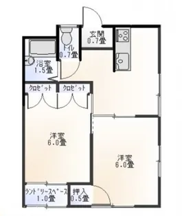 ストーク向陽【1階】の間取り