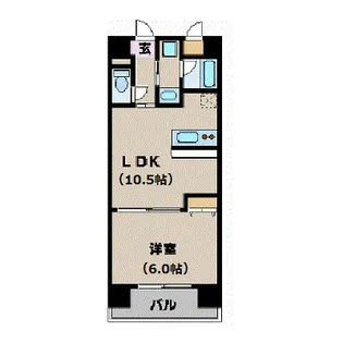 東京都新宿区新宿2【マンション】の間取り
