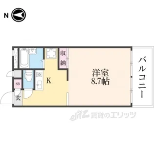レオパレス吉田【3階】の間取り