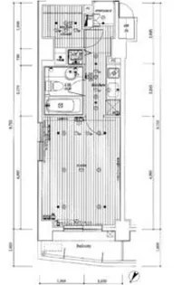 ミリオングランデ元赤坂ヒルズ【10階】の間取り