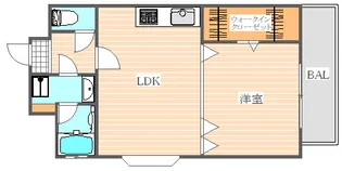 ステイツ天神東2【9階】の間取り