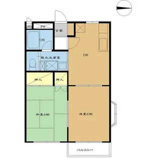 メイ・フィールドI番館【2階】の間取り