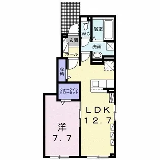 メアヌイ【1階】の間取り