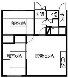 さとう荘【2階】の間取り