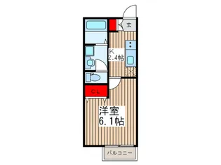 グランコート鳩ヶ谷【2階】の間取り