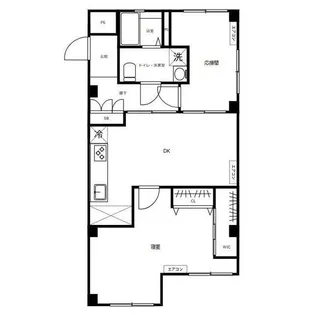 麻布コーポラス【1階】の間取り