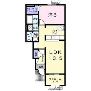 メゾン ド ディアス【1階】の間取り